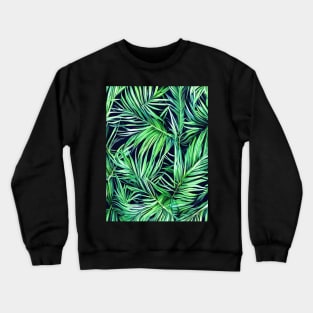 Tropical plants nature background Crewneck Sweatshirt